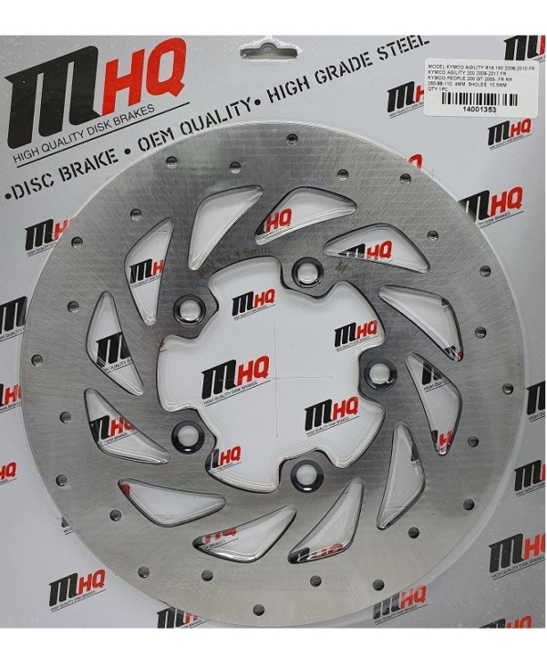 ΔΙΣΚΟΠΛΑΚΑ AGILITY150 R16 08-10 ΕΜΠ AGILITY200 09-17 ΕΜΠ 260-88-110 5ΤΡ(10.5) MHQ